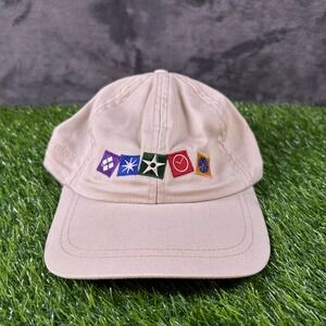 American Standard Embroidered Logo Hat Baseball Cap Adjustable Beige Adult